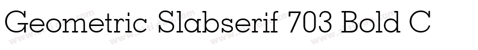 Geometric Slabserif 703 Bold Condensed BT字体转换